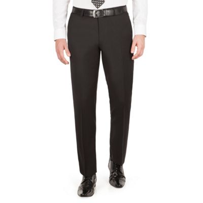 J by Jasper Conran J by Jasper Conran J by Jasper Conran Black flat front tailored fit italian suit trouser